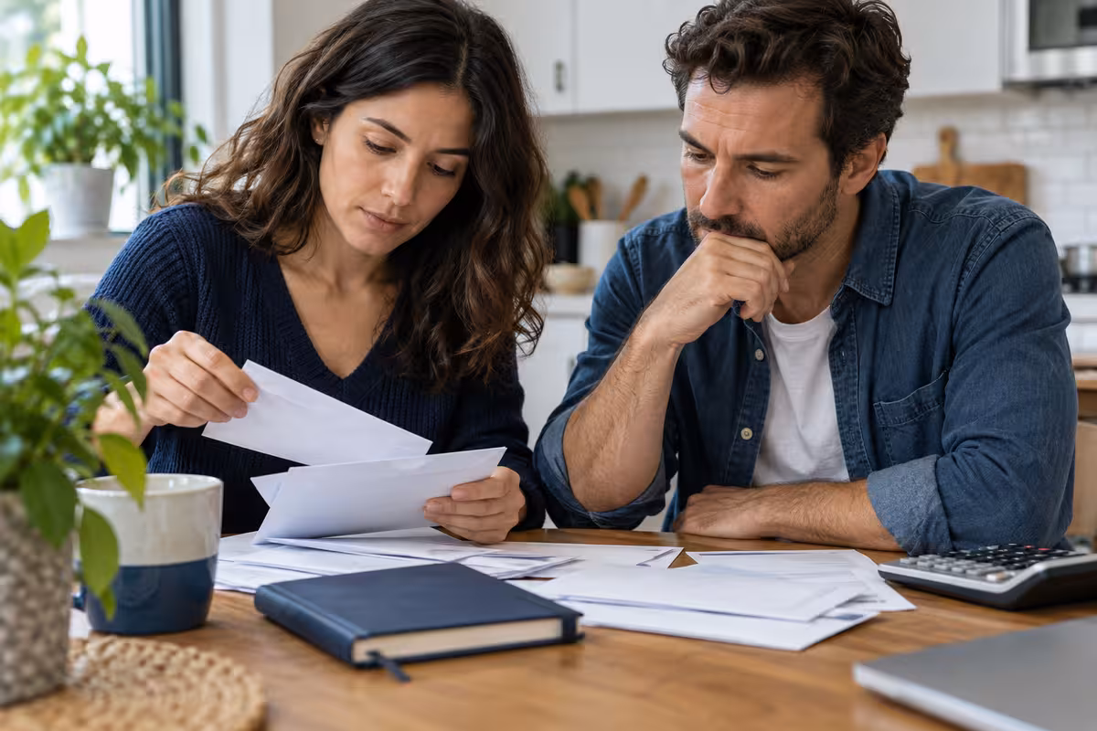 A household reviews its real monthly spending.